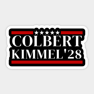 Jimmy Kimmel Team Free, I Stand with Jimmy Kimmel shirt, Jimmy Kimmel Live, Colbert Kimmel 2028 shirt Sticker